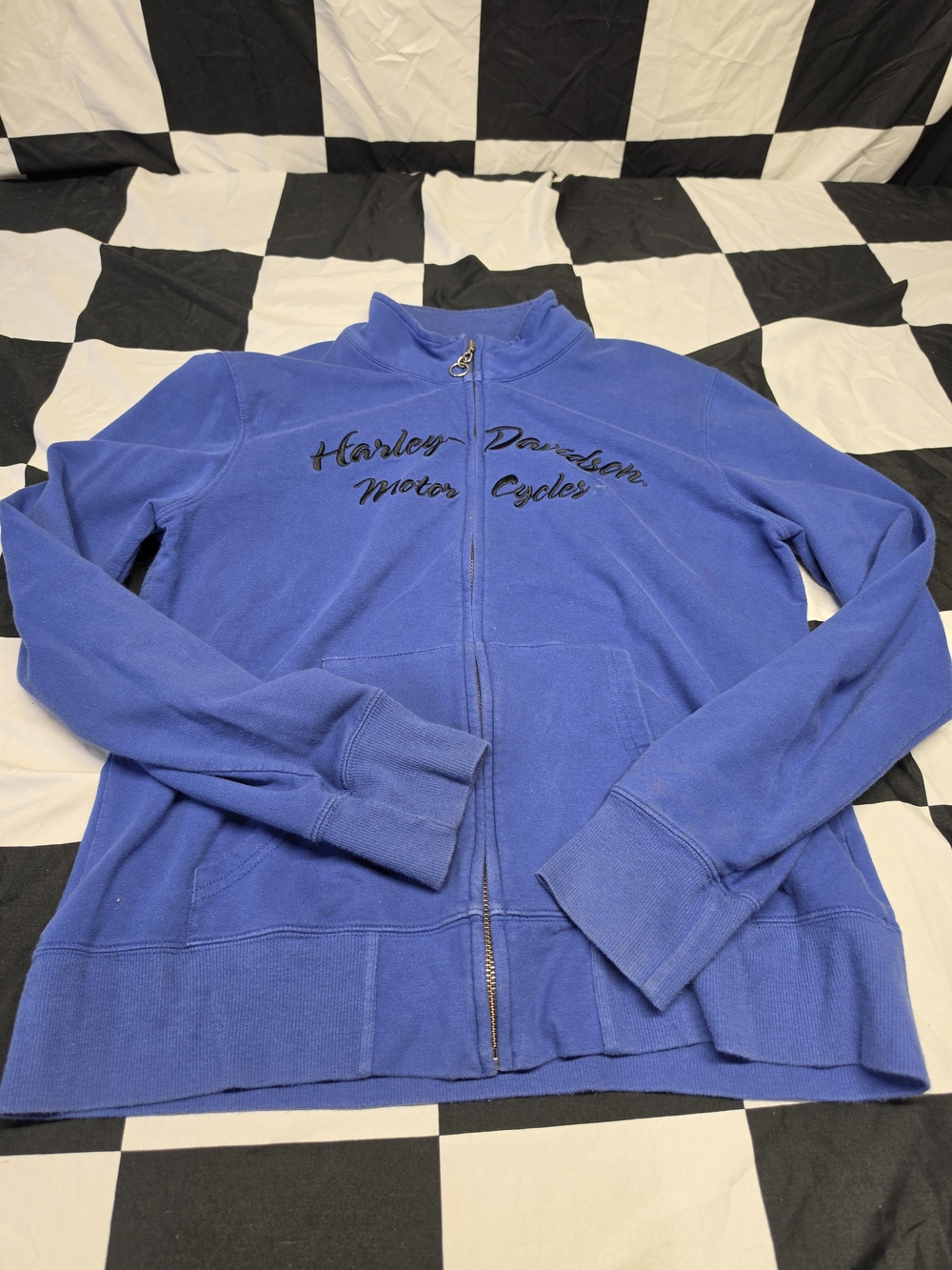 Harley-Davidson Women's Blue Zip-Up Jacket